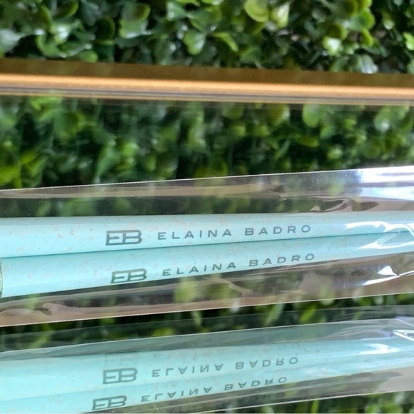 Elaina Badro Sea Green Divine Duo Brush Set | NEW | 2 Piece Seagreen - Picture 9 of 12